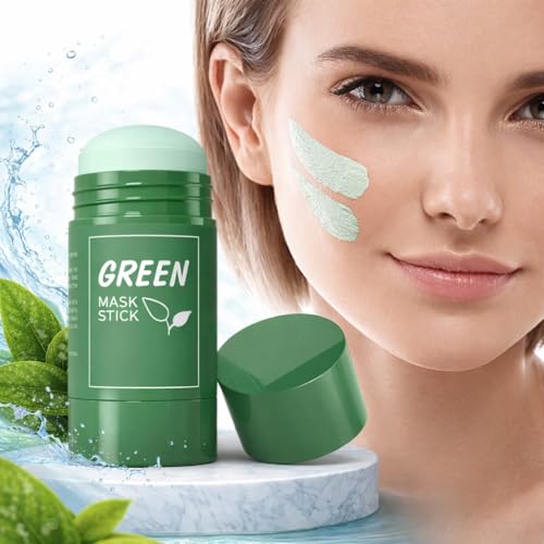 ZELIVO Green Tea Mask Stick for Face, Blackhead Remover Clay Mask, Deep Pore Cleansing Stick, Oil Control Acne Treatment, Moisturizing Detox Face Mask, Pore Minimizing Skincare for Women and Men