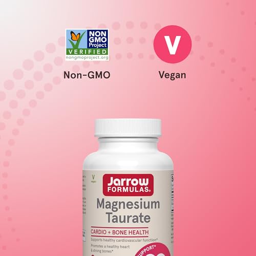 Jarrow Magnesium Taurate Supplement, 300 mg, 90 Veggie Capsules - image 4