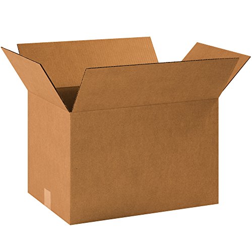Image of PARTNERS BRAND 18 x 13 x 12 Corrugated Cardboard Boxes, Medium 18 inchL x 13 inchW x 12 inchH, Pack of 25 | Shipping, Packaging, Moving, Storage Box for Home or Business, Strong Wholesale Bulk Boxes