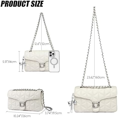 Travistar Quilted Crossbody Bags Purses for Women Chain Shoulder Bag Small — 사진 4