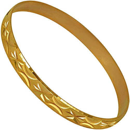 LIFETIME JEWELRY Stars Bangle Bracelet 24k Real Gold Plated for Women