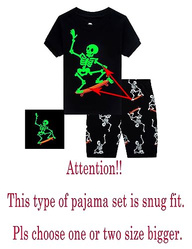 Image of KikizYe Boys Short Sleeve Pajamas Kids Summer Pjs Children Pajamas