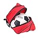HERCHR Ball Bag, Portable Basketball Football Soccer Ball Storage Ball Single Shoulder Strap Sport Soccer Shoulder Bag for Basketball, Soccer, Volleyball(red)