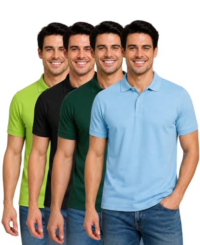 Image of INKKR Men's Polo Neck T-Shirt Combo