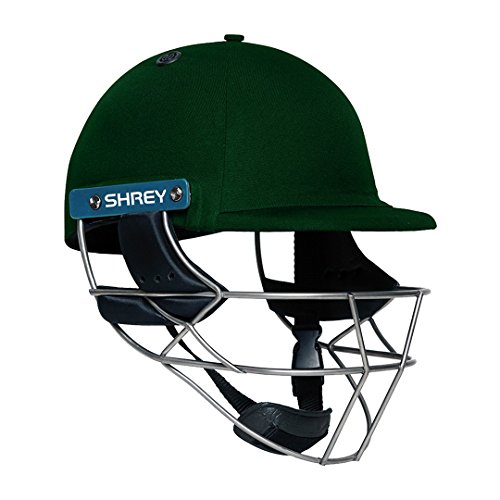 Image of Shrey Master Class Air 2.0 Stainless Steel Batting Cricket Helmet for Men's (Green, XL)