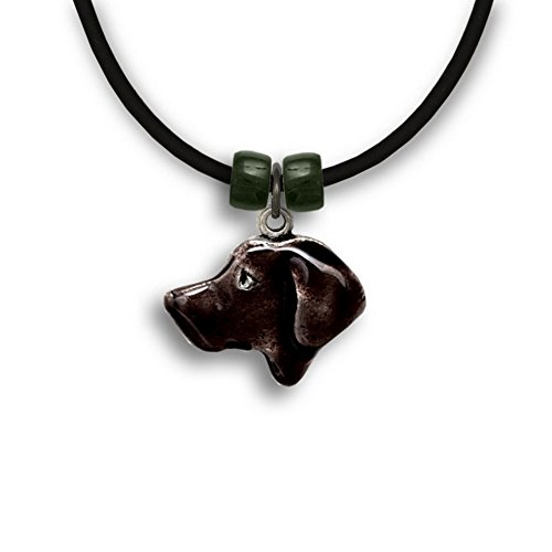 The Magic Zoo Enamel Chocolate Labrador Necklace #TOP13