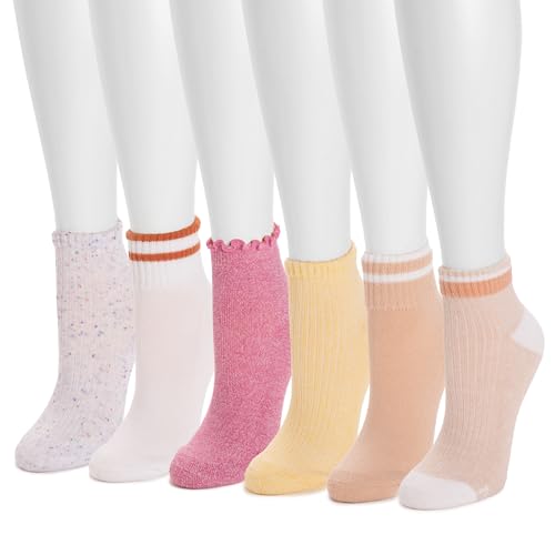 Image of MUK LUKS Women's 6 Pack Dream Mini Crew Sock