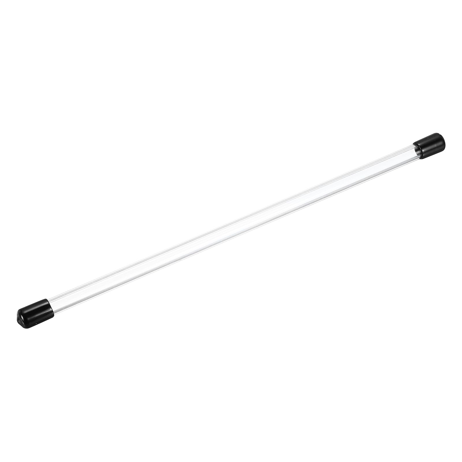 MECCANIXITY Clear Storage Tube 5.4x8.8mm Small Plastic Round Tubing with Caps Rigid Bottle Container 250mm/10 Inch for Item Stored