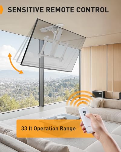 Support de plafond motorisé VESA 600x400 inclinable par télécommande