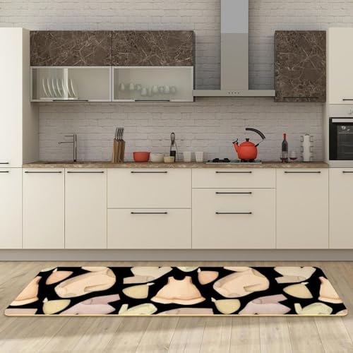 Alfombra de cocina antideslizante y lavable de 2 piezas para cuarto de lavado 6