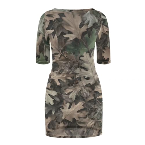 Robe d'été transparente et cache-maillot de bain imprimé camouflage femme