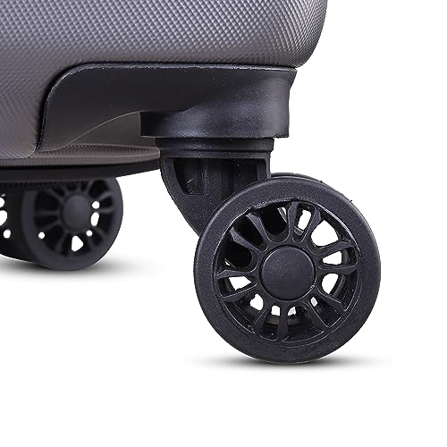 Image of Verage V-Lite Firestone 28 inch /78cms Black Check-in Hardsided Trolley Bags for Travel, Large Suitcase with Spinner Wheels, Anti-Theft Zippers Luggage