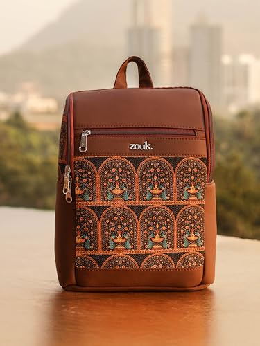 Image of ZOUK Amalia Daypack |Padded Tablet Compartment | Adjustable Straps | Water-Resistant | Men and Women | Daily Use | Lightweight |Smart & Compact |Comfortable & Stylish
