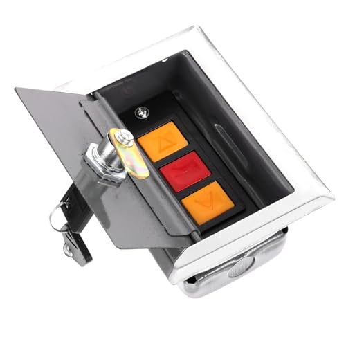 HOMSFOU Boîte de Électrique avec Bouton Poussoir Manuel pour Portes Roulantes et Volets Design Pratique et Étanche Compatible avec Divers Types de Fenêtres et Portes Commande Facile à