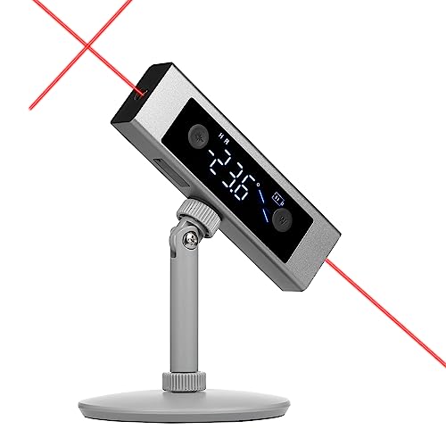 Xixian デジタル角度計、±0.3°精度 ±40°測定範囲充電式デジタル角度計、木工工具および付属品、バックライト付きキューブ傾斜計、高速かつ高精度の多機能測定器