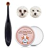 Pet Tear Stain Remover Balm with Pro Powder BrushEye Care for Dogs and Cats Natural Safe Repel TearsGently Cleanses Effective Non Irritating1 oz