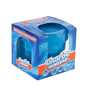 KROWN – Absorbe Humedad Reodndo 200 gr, Deshumidificador Antihumedad Habitación, Atrapa Humedad Interior para Armarios, Cocina, Coche, Trasteros, Baños