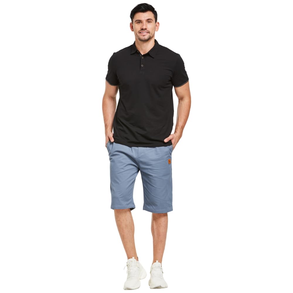 ZOXOZ Decontracté Ete Short Homme Coton avec Poche
