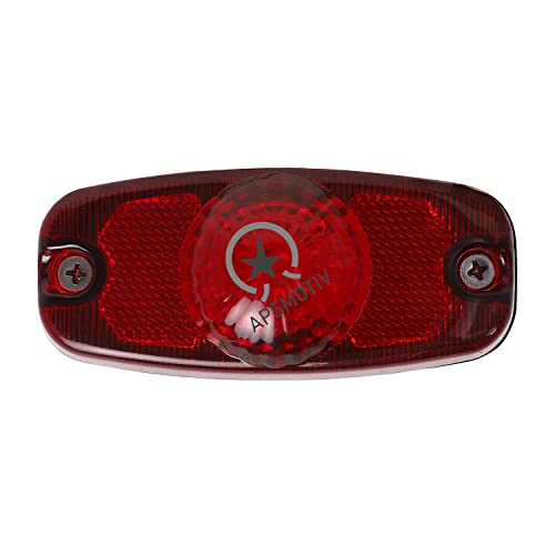 Marqueur de surface LED rouge 12V lot de 8 feux de gabarit pour camion