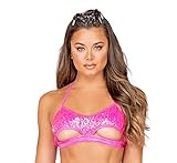 Verfügt über einen U-Ausschnitt und Neckholder-Bänder.