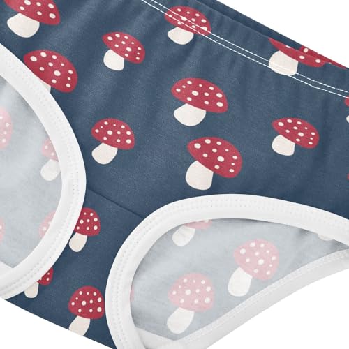 Girls' Underwear Classic Mushroom Cotton Stretch Comfort Toddler Panties4