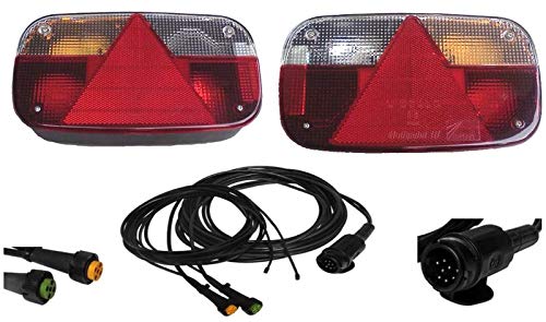 FKAnhängerteile Aspöck Multipoint 3 - lampen set - 13-polig - hoofdkabel 7 meter met afvoer