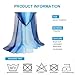 Xyueanlo Scarfs for Women Lightweight Fashion Floral Printed Scarves Neck Scarf Sunscreen Wraps Shawls (gradient blue)