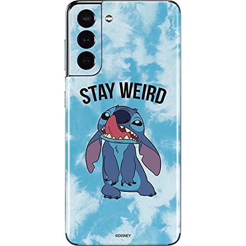 Skinit Decal Phone Skin Compatible with Galaxy S21 5G - Officially Licensed Disney Lilo and Stitch Stay Weird Design