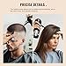 SNOWSEN Hair Fibers for Thinning Hair, Dark Brown, Professional 5-in-1 Hair & Beard Styling Set, Include Applicator Pump, Fiber Hold Spray, Application Card, Hairline Comb,Hair Powder for Women & Men