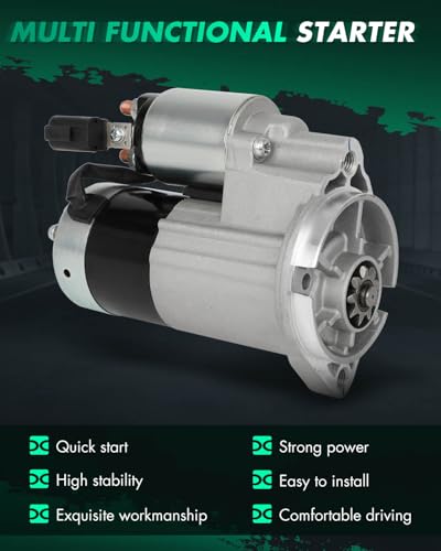 Image of SCITOO Starter Motor fit for INFINITI for QX4 3.3L 1997-1998 2000,for Nissan for Pathfinder 3.3L 1996-2000 Replacement Starter 17683