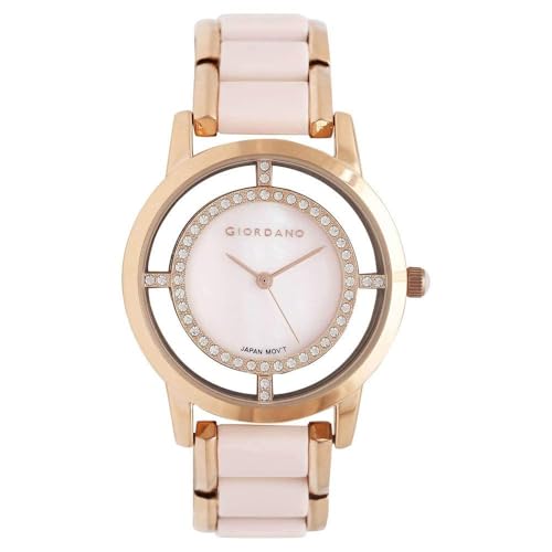 Giordano AW22 Collection Analog Watch for Women Stylish Metal Strap| 3 Hands Mechanism GZ-60036-22