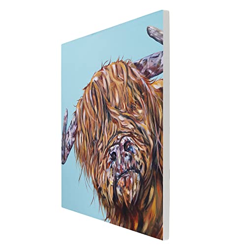 Illustration Fergus McFringe par Sam Fenner sur mosaïque murale en céramique