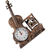 Reloj con forma de violín: este singular reloj con forma de violín puede usarse no solo como reloj, sino también como decoración de escritorio y adorno de instrumento musical