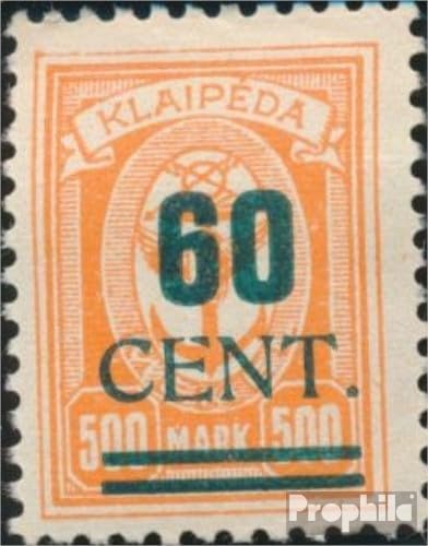 Memelgebiet 237I Tested with Hinge 1923 Affiliation to Lithuania (Stamps for Collectors)