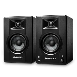 M-AUDIO BX3 Pair 3.5″ Studio Monitors, HD PC Speakers for Recording a...