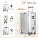 All aluminum carry on luggage 22x14x9 Airline Approved, aluminum luggage, Hard Shell Carry On Luggage with Spinner Wheels, zipperless luggage, (silver, 20 inches)