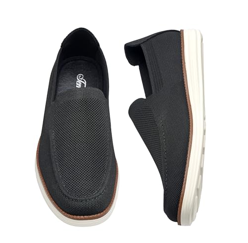 Temeshu Mens Slip-on Penny Loafers Casual Stretch Comfortable Light-Weight Shoes DS274