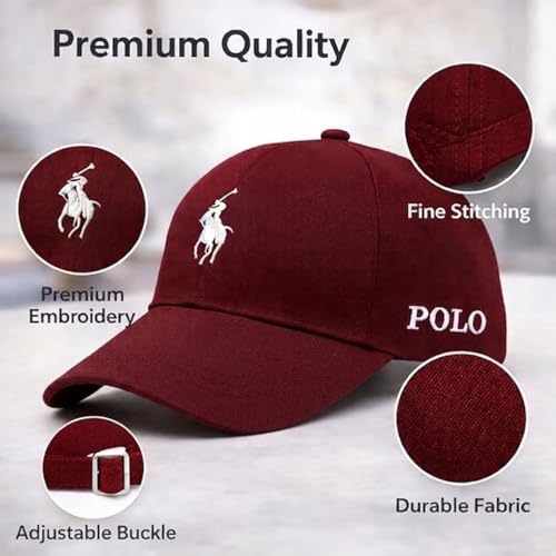 Image of Baseball Cap for Men Original Adjustable Unisex Cap, Mens Caps Stylish, All Sports Type Caps or Hats, Free Size, UV Protection, Sports Cap for Men's, Outdoor Casual Wear (Pack of 1)