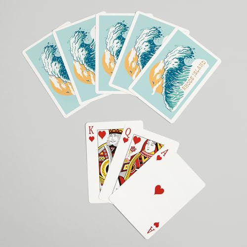 Lantern Press Rhode Island, baraja de poker de 52 cartas miniatura 7
