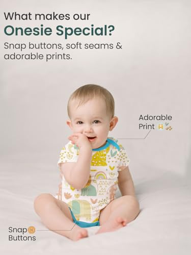 Image of POLKA TOTS Newborn Baby Products Gift Set | Pure Cotton Baby Clothing & Essentials Set | 10pc Unisex Kit for Newborn & Ideal Baby Shower Gifts for mom to be | New Born Baby Clothes 0-3 Months