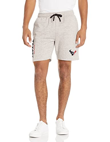FOCO Houston Texans NFL Gray Wordmark Fleece Shorts - XXL