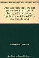 Domestic violence: Findings from a new British Crime Survey self-completion questionaire (Home Office research study) 1840821930 Book Cover
