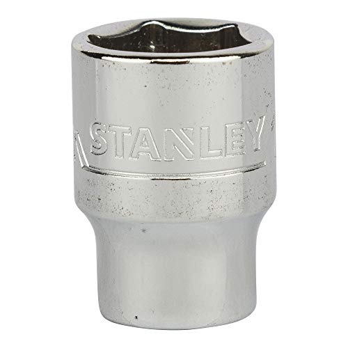 Image of STANLEY STMT72884-8B 1 /4-inch 13mm Chrome Vanadium Steel 6 Point Standard Socket (Silver)