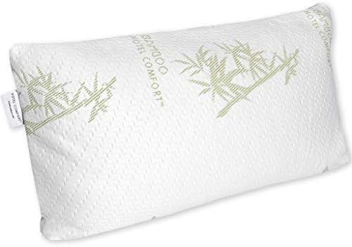 Hotel Comfort Premium Adjustable Memory Foam Pillow Ultra-Soft Bamboo Cover - King Size
