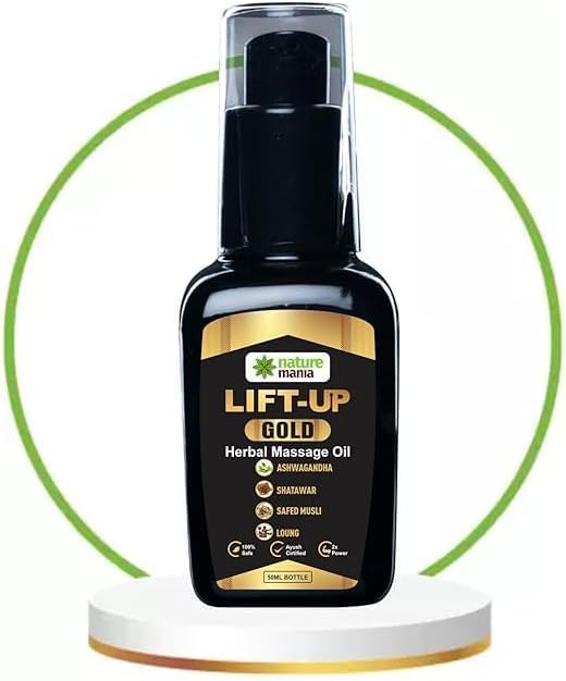 Lift Up Oil for Men | Massage Oil for Men 50 Ml | Pack of 1 | 100% Pure & Natural | Gold Oil