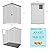 Devoko 6x4 FT Plastic Outdoor Storage Shed - Lockable Resin Tool Shed with Window & Floor - Easy Assembly for Garden, Backyard