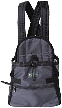 Wellver Pet Front Carrier for Small Dogs Cats Dog Carriers Front Pack,Medium,Grey