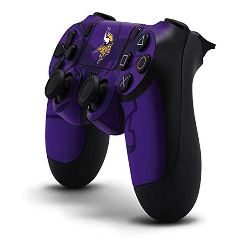 Skinit Decal Gaming Skin Compatible with PS4 Controller - Officially Licensed NFL Minnesota Vikings Double Vision Design