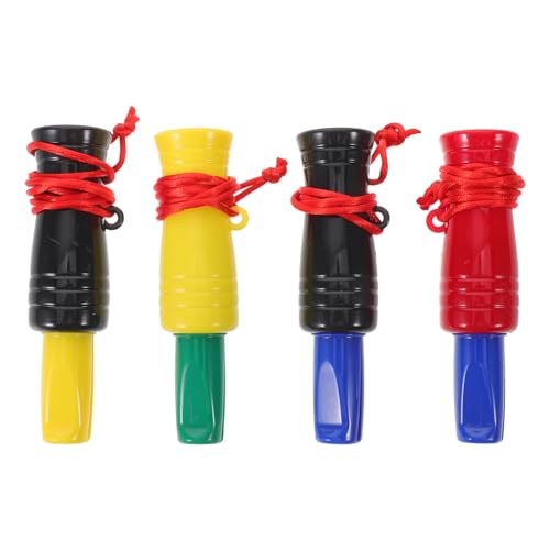 4pcs Plastic Duck Mouth Safety Whistle for Hunting and Hiking Use
