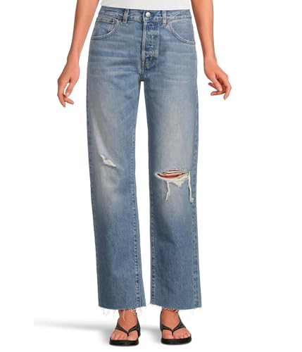 Madewell Women's Dean Easy Straight Jean in Nickelsville Wash